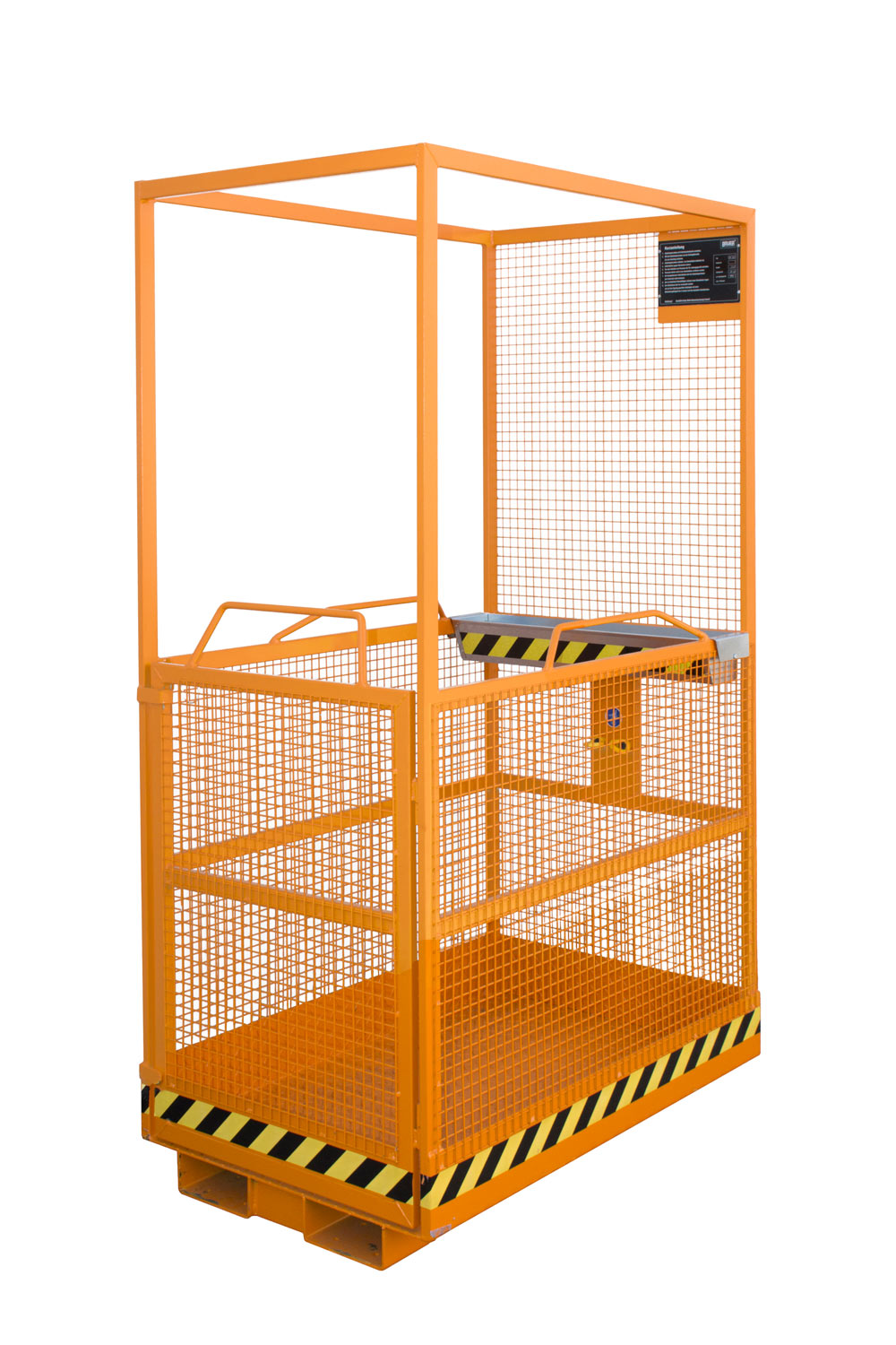 Arbeitskorb-MB-A-L-orange Arbeitskorb MB-A-L Zulassung nur für Österreich / Aufnahme schmale Seite