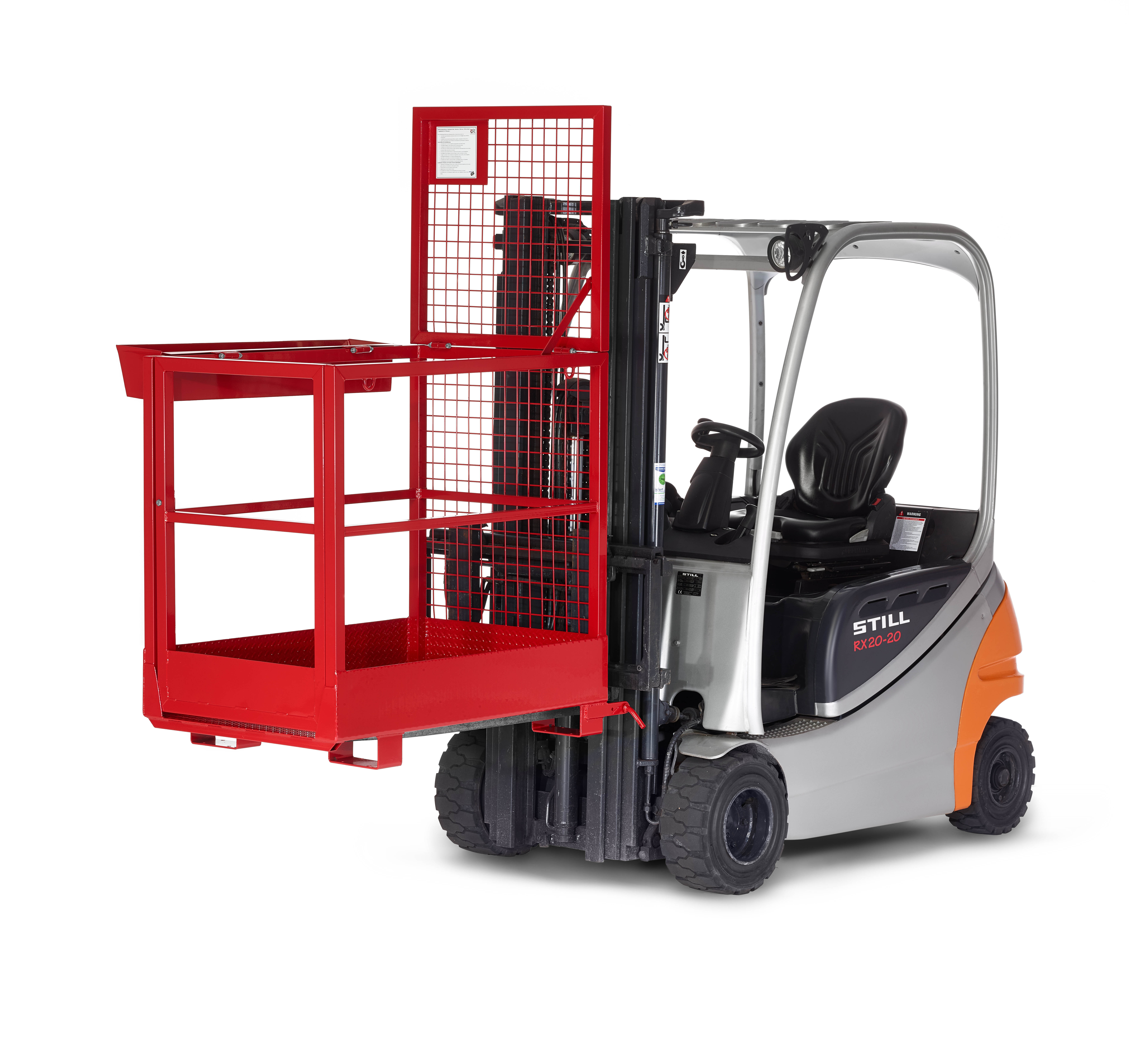 Arbeitskorb-RAK-slim-RAL-3000-Stapler Arbeitskorb RAK-SLIM