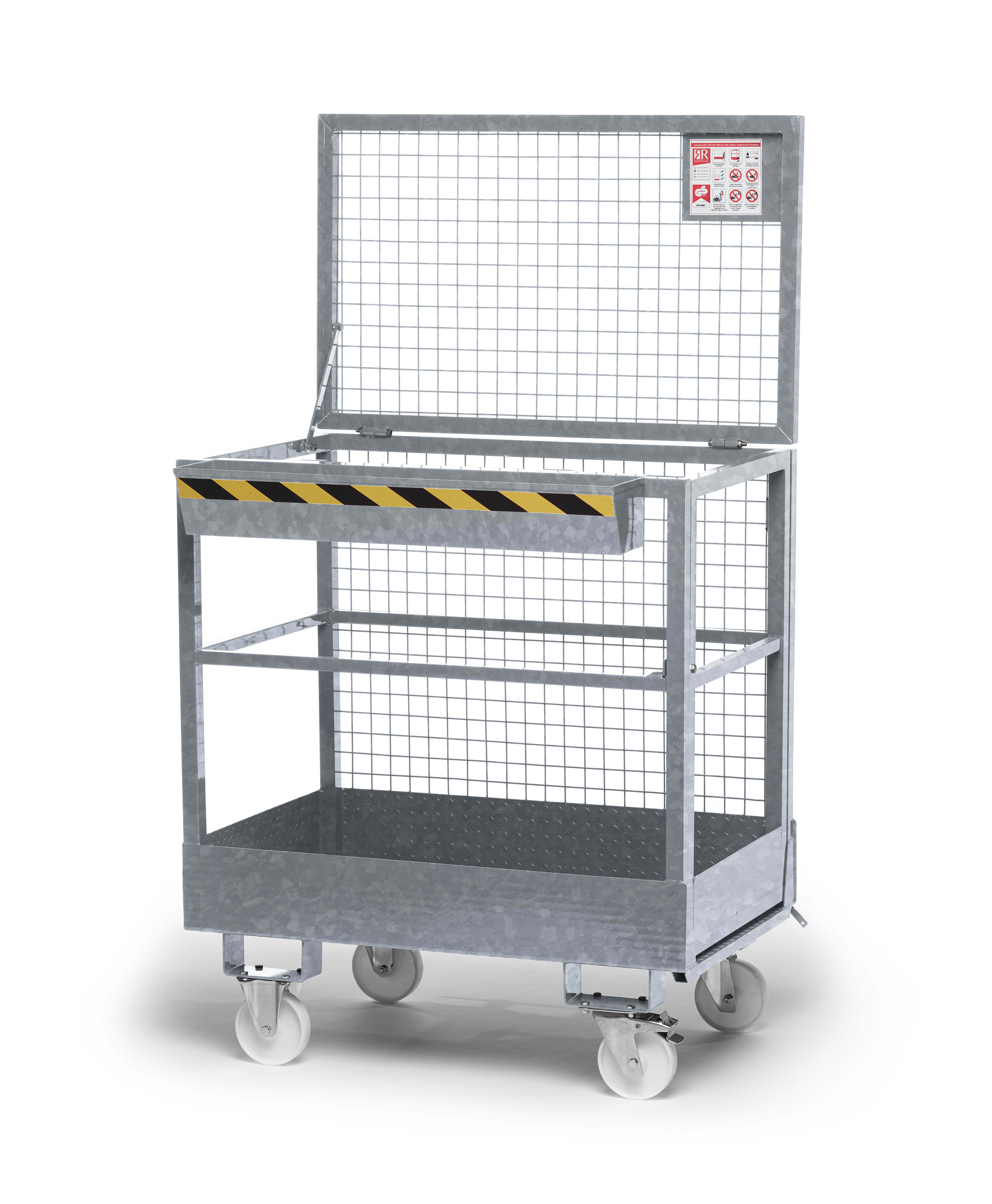 Arbeitskorb-RAK-verzinkt-Solo-V3-mit-Rollen