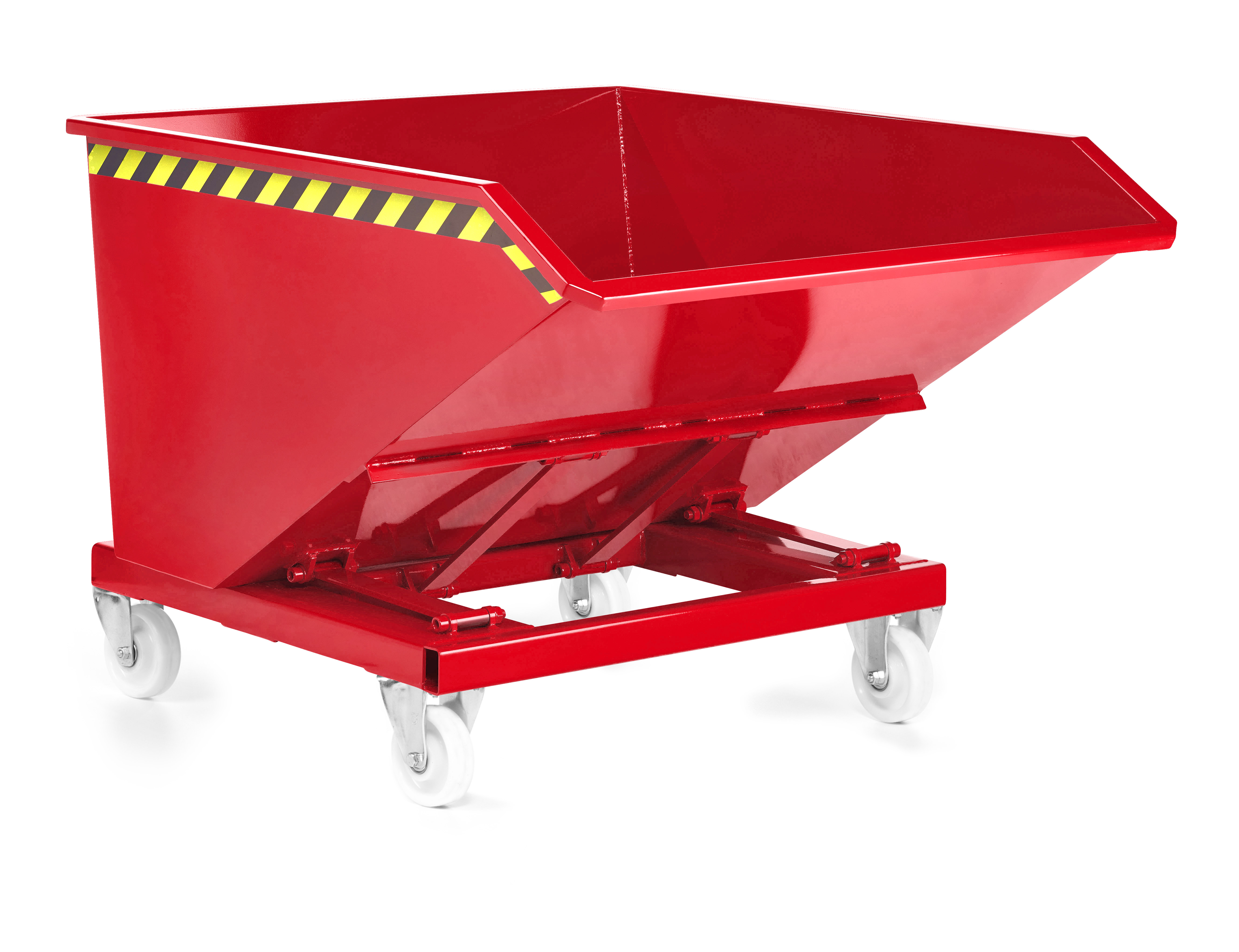 Muldenkipper-RTK-RAL-3000-Solo-mit-Rollen