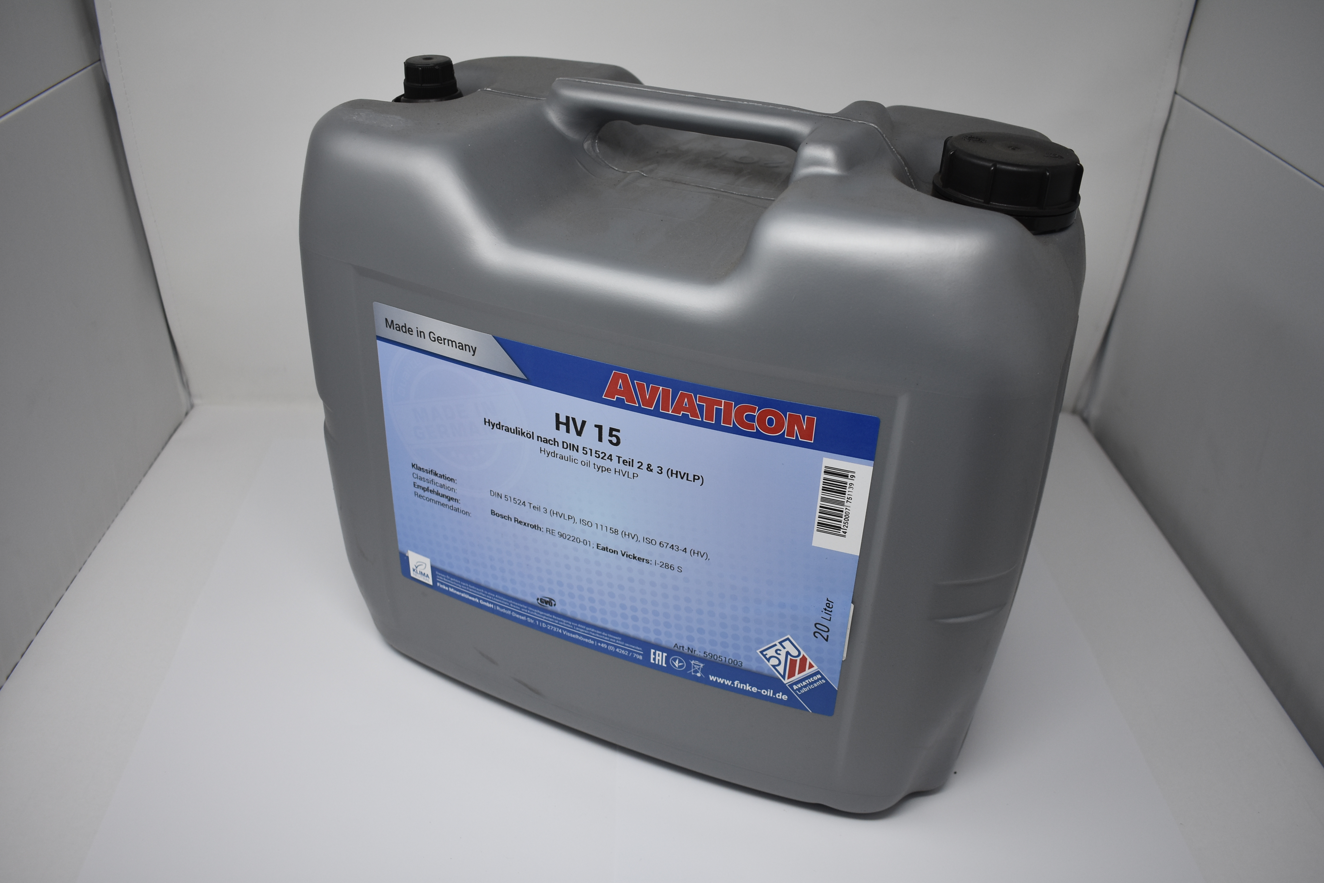 Hydrauliköl für Tiefkühleinsatz HV 15