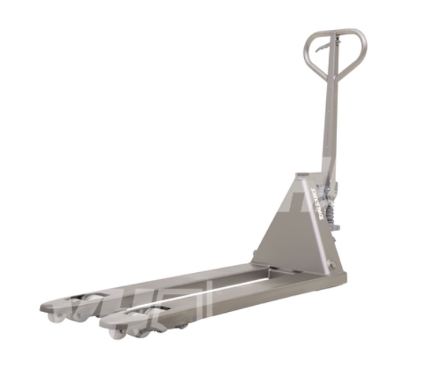 Hubwagen Halbedelstahl Gabellänge 1150mm / Tragkraft 2500 Kg / Bereifung Nylon-Polyamid Tandem