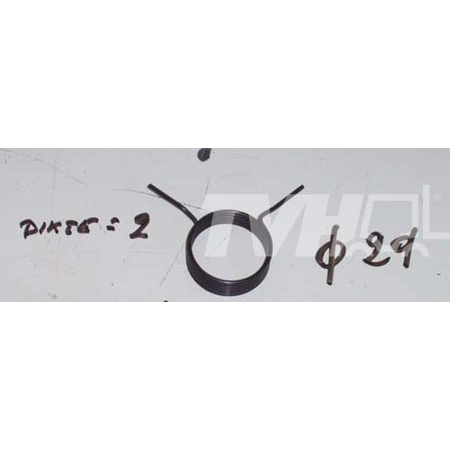 Produktbild von Torsionsfeder - Runder Draht - 33.2 Mm (spule) - 60 Mm (l) - 1.8 Mm (kabel)