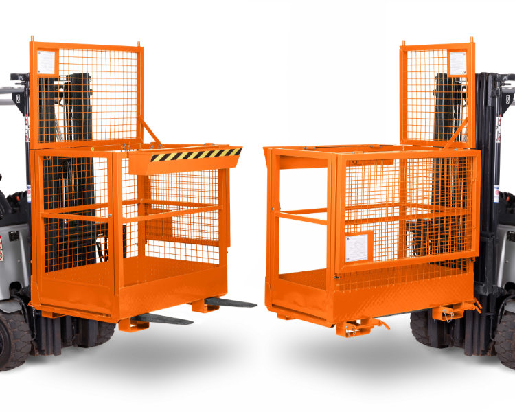 Stapler Arbeitskorb RAK-DUO mit beidseitiger Aufnahme für Gabelstapler und Schubmaststapler
